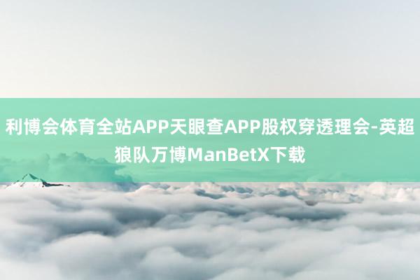 利博会体育全站APP天眼查APP股权穿透理会-英超狼队万博ManBetX下载